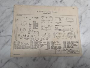 Nichols Machine Tool Drawings Diagrams Part Prints Sheets Pages