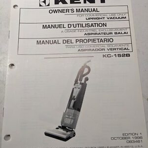 Kent Owners Operation Maintenance Manual Parts List Book Kc-152B Upright 1996