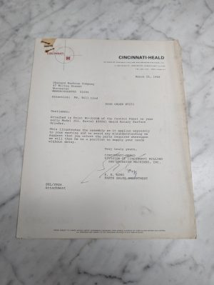 Heald Grinder Machine Tool Piece Parts Engineering Drawings Diagrams Blue Prints