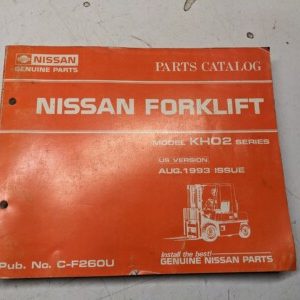 Nissan Fork Lift Truck Parts List Book Catalog Manual Kh02 1993 Series Model