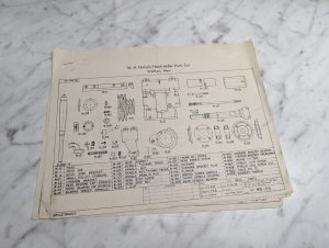 Nichols Hand Miller Parts List Pages Drawings Information Machine Tool