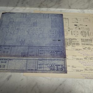 W H Nichols Machine Tool Engineering Drawings Diagrams Blue Prints Information