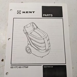 Kent Spare Parts List Book Manual Kx-17 T Thp 1997
