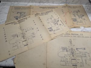 Schhaffner Hydraulic Milling Machine F 17 Diagrams Drawings Blue Prints