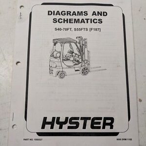 Hyster Diagrams And Schematics Hydraulic Electrical D40-70Ft S55Fts F187 2005