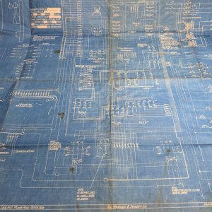 Warner & Swasey Machine Tool Electrical Wiring Diagram M-2070 Drawing Blue Print