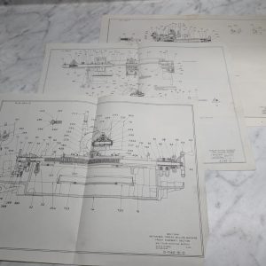 Waltham Motorized Thread Milling Machine Drawings Prints Parts Diagrams