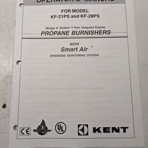 Kent Operating Maintenance Manual Parts List Book Selectgloss Kf 21 28 Ps 1998