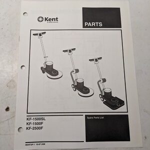Kent Spare Parts List Book Manual Kf 1500 2500 Sl F 1997