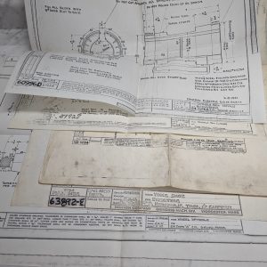 Norton Machine Tool Spindle Box Drawings Diagrams Blue Prints Information Lot