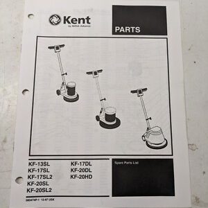 Kent Spare Parts List Book Manual Kf 13 17 20 Sl2 Dl Hd 1997