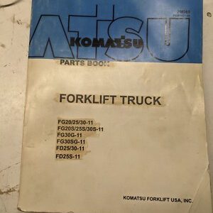 Komatsu Fork Lift Truck Parts List Book Manuakl Fg 20 25 30 -11 S G Sg Fd 1991