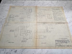 Kingsbury Drill Machine Tool Drawing Engineering Diagram Print Information