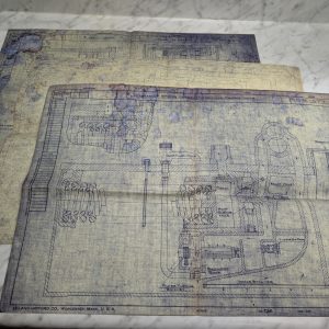 Leland-Gifford 40-B Boring Machine Tool Drawing Engineering Diagram Print