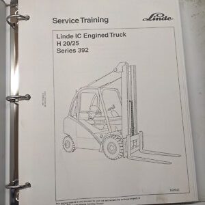 Linde Fork Lift Truck Service Training Manual H 20 25 392 Series 160943