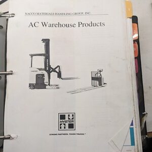 Hyster Service Training Manual N 30 35 40 45 Dr Zr & B 60 80 Z Ac Forklift 2009