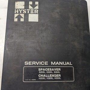 Hyster Service Manual Spacesaver Challenger S H 25 30 35 Xl 1985 Forklift