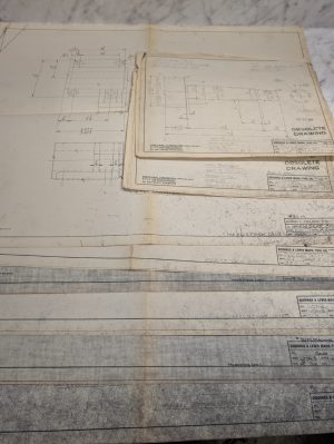 Giddings & Lewis #30 Machine Tool Engineering Drawings Diagrams Blue Prints