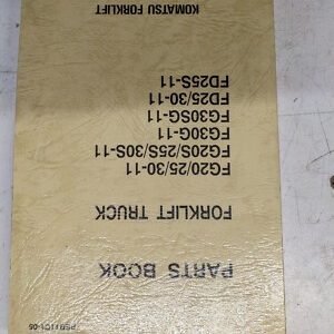 Komatasu Parts List Book Manual Forklift Truck Fg Fd 20 25 30 11 S G 1993