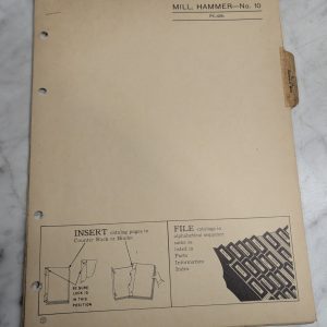 John Deere Jd Parts List Catalog Manual Book #10 Hammer Mill Pc-429- Information