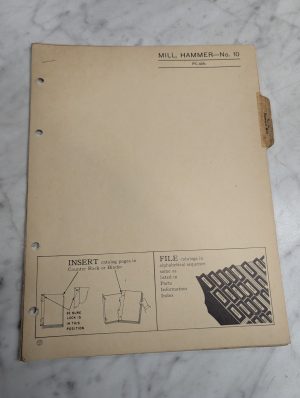 John Deere Jd Parts List Catalog Manual Book #10 Hammer Mill Pc-429- Information