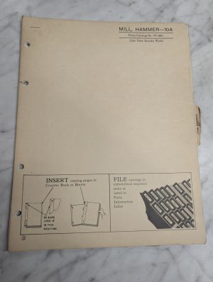 John Deere Jd Parts List Catalog Manual Book 10A Hammer Mill Pc-681- Information