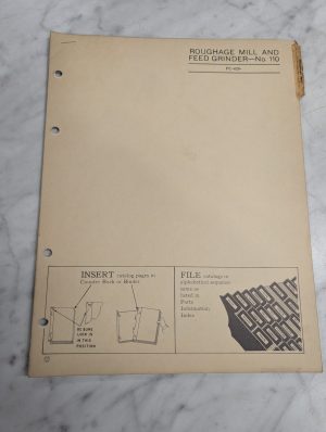 John Deere Jd Parts List Catalog Manual Book #110 Roughage Mill Pc-429- Grinder