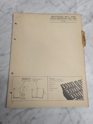 John Deere Jd Parts List Catalog Manual Book #110A Roughage Mill Pc-429- Grinder