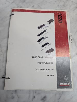Case Ih Parts List Book Catalog Manual 1020 Grain Header 8-9921 1996 Jjc0215001+