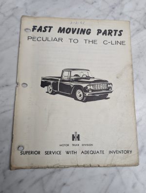 International Harvester Ih Motor Truck Fast Moving Parts Peculiar To The C-Line