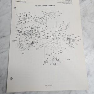 Parker Sweeper Repair Parts List Sheets Catalog Model Pv-8108-Ak-Sp-Lp
