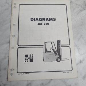 Hyster Fork Lift Truck Diagrams Manual J25B J30B J35B Schematics 897095