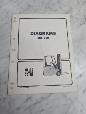 Hyster Fork Lift Truck Diagrams Manual J25B J30B J35B Schematics 897095