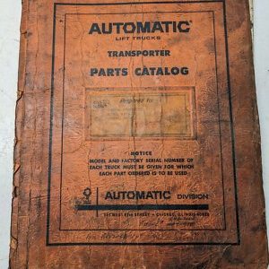 Automatic Fork Lift Truck Parts List Book Manual Transporter Wst-20 Catalog