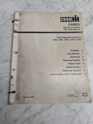 Case Cares Machine Location Job Code Manual 1620 1640 1660 1670 1680 Combines