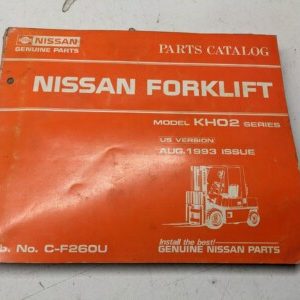 Nissan Fork Lift Truck Kh02 1993 Parts List Book Manual Catalog Us C-F26Ou