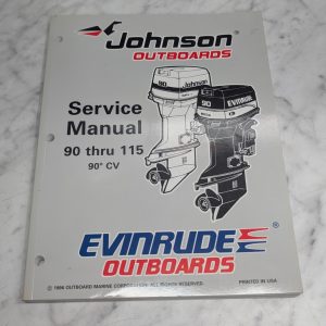 Omc Johnson Evinrude Service Manual "Eu" 90° Cv 90-115 Hp 1996 P/N 507267