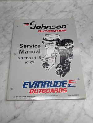 Omc Johnson Evinrude Service Manual "Eu" 90° Cv 90-115 Hp 1996 P/N 507267
