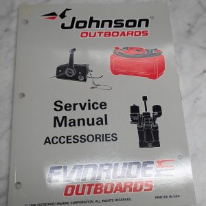 Omc Johnson Evinrude Service Manual "Eu" Accessories 1996 P/N 507270