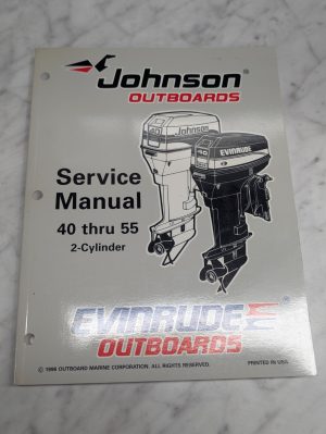 Omc Johnson Evinrude Service Manual "Eu" 40 Thru 55Hp 2 Cylinder #507265