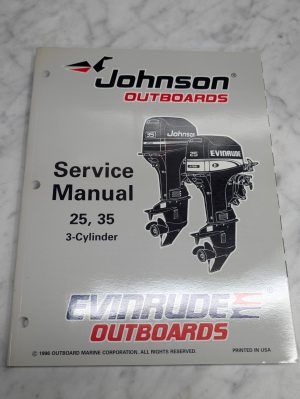 Omc Johnson Evinrude Service Manual "Eu" 25 35 Hp 3 Cylinder #507264