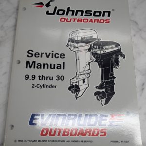 Omc Johnson Evinrude Service Manual "Eu" 9.9 Thru 30 Hp 2 Cylinder #507263