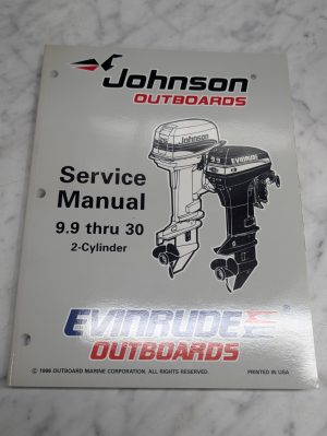Omc Johnson Evinrude Service Manual "Eu" 9.9 Thru 30 Hp 2 Cylinder #507263