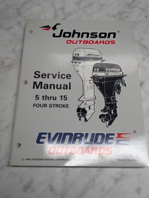 Omc Johnson Evinrude Service Manual "Eu" 5 Thru 15 Hp Four Stroke #507262
