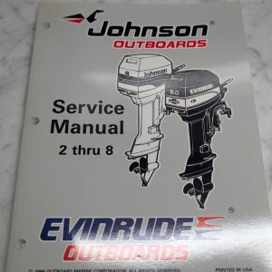 Omc Johnson Evinrude Service Manual "Eu" 2 Thru 8 Hp #507261