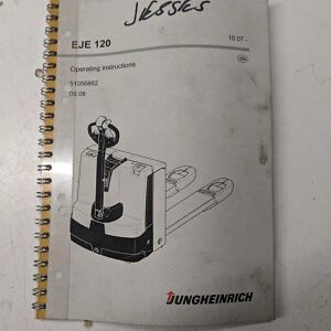 Jungheinrich Eje 120 Hand Fork Pallet Truck Operating Instruction Manual