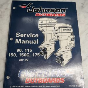 Omc Johnson Evinrude Service Manual "Ed" 90 115 150C 175 Hp 60° Lv #507127