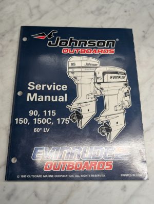 Omc Johnson Evinrude Service Manual "Ed" 90 115 150C 175 Hp 60° Lv #507127
