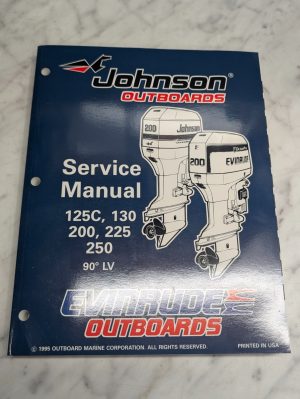 Omc Johnson Evinrude Service Manual "Ed" 125C 130 200 225 250 Hp 90° Lv #507128
