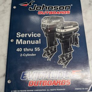 Omc Johnson Evinrude Service Manual "Ed" 40 Thru 55 Hp 2 Cylinder #507124